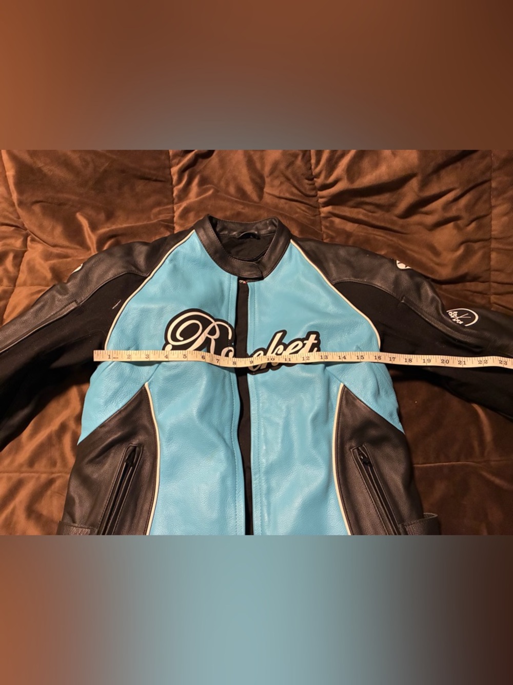 Joe Rocket leather motorcycle jacket, size large, good used condition - Picture 3 of 13